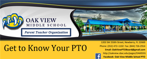 Welcome to the Oak View Middle School PTO Page.  We hope that you will take some time to see what is new! 